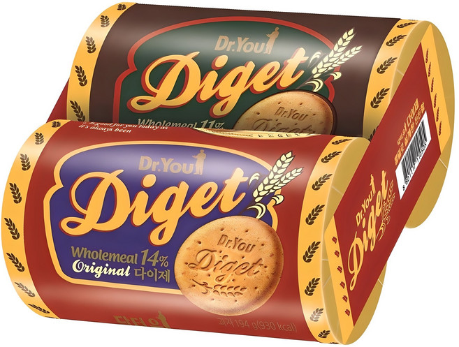 닥터유 다이제 초코 225g +오리지널 194g, 419g, 1세트