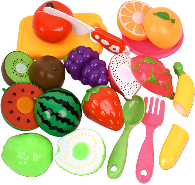 오즈토이 쿠킹 트로피칼 과일 소꿉놀이 세트, 혼합색상, 1세트