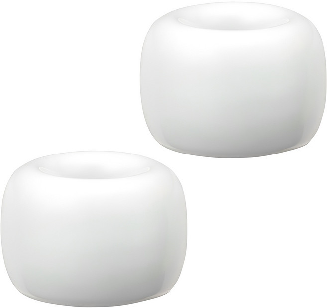 블럭마트 도자기 칫솔꽂이, 화이트, 2개