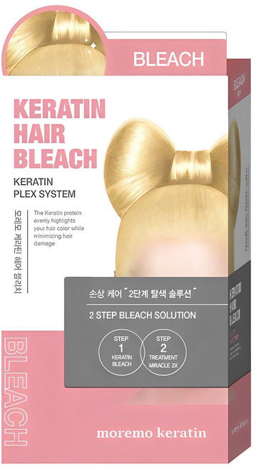 모레모 케라틴 헤어 블리치 탈색제, 80g, 1개