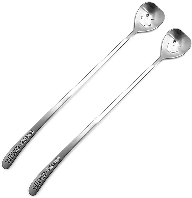 윙커 스텐 하트 롱 스푼, 2개