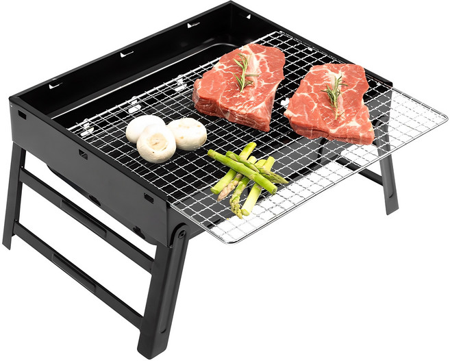 루아즈 캠핑 화로대 불멍 야외바베큐 숯불 스텐화로 그릴, 1세트