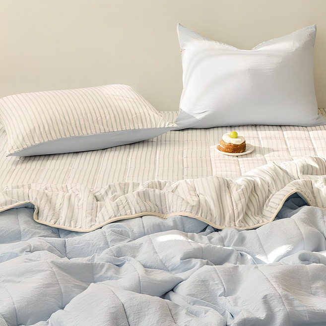 쉬즈홈 베이킹 세미 워싱 리버시블 차렵이불 패드 세트