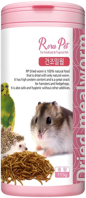 로라펫 건조밀웜 간식, 115g, 1개 - 쿠팡