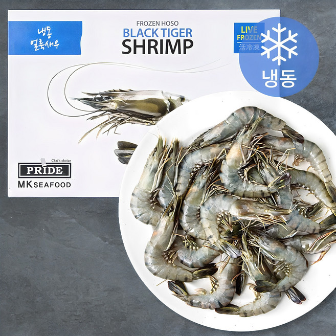 프라이드씨푸드 블랙타이거새우 (냉동), 500g(20미), 1박스