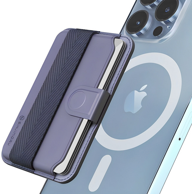 SINJIMORU 手機殼磁吸卡夾, 薰衣草紫, 1個