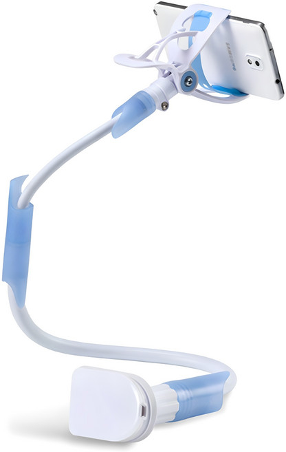 스틸리 침대 자바라 스마트폰 거치대 특대 95cm, 블루, 1개