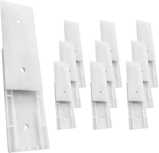 피키픽스 멀티탭 리모컨 정리 브라켓 10세트 + 접착 스티커 20매 세트, 화이트, 1세트