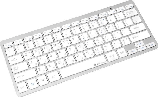 코시 베이직 블루투스 키보드, 실버, KB1352BT, 제조사축