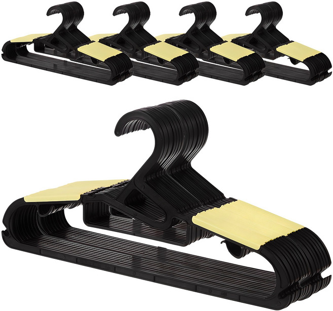 코멧 튼튼한 심플 실속 논슬립 옷걸이 국내생산, 그린, 100개