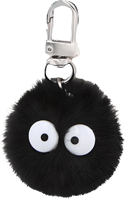 아이코어스 폼폼 먼지 키링, 블랙, 1개