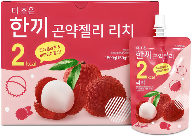 더존건강 더 조은 한끼곤약젤리 리치 10개입, 1.5kg, 1개