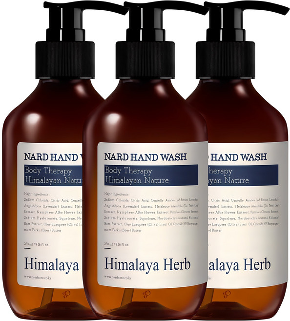 나드 핸드워시 라벤더 머스크, 280ml, 3개