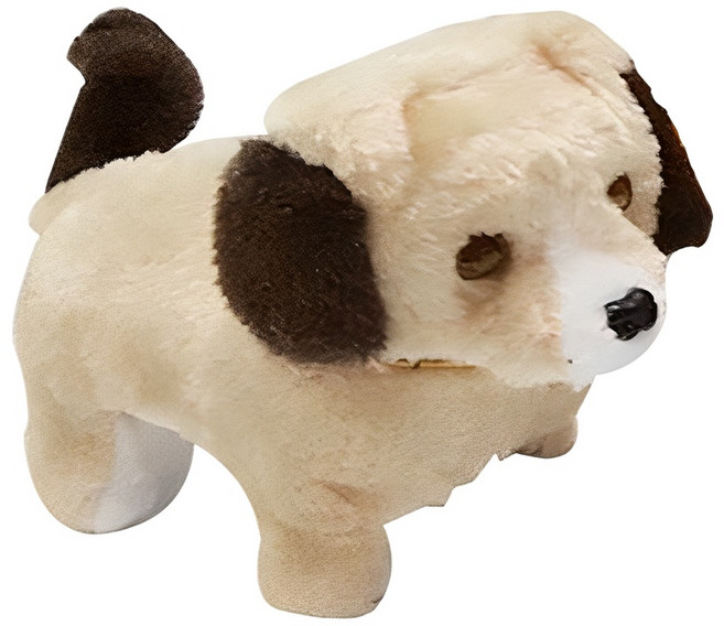 파피앙 움직이는 강아지 작동인형 + 건전지, 12cm, 아이보리, 1개
