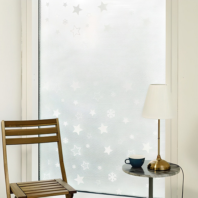 뽁순이 물없이 붙이는 더블 7중 뽁뽁이 단열에어캡 별무늬, 1개