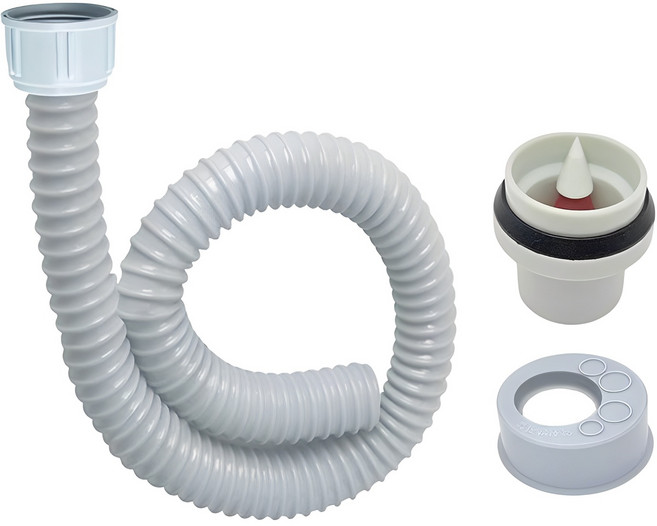 아비앙 꼬깔트랩 + 싱크호스 120cm + 악취방지캡 세트, 혼합색상, 1개