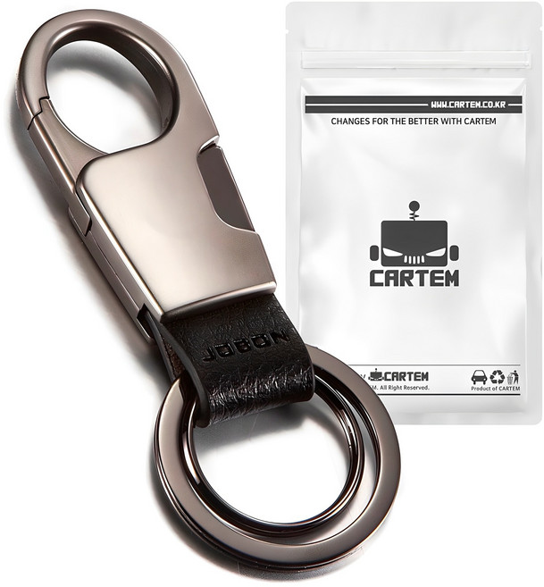 카템 ZB 버클온 키링 CT185, 1개, 블랙니켈