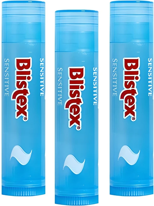 블리스텍스 센시티브 립밤, 무향/무색, 4.25g, 3개 - 쿠팡