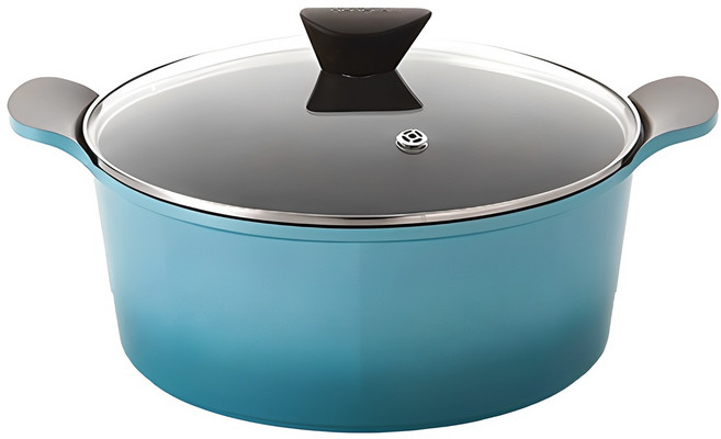 네오플램 벤 양수냄비, 28cm, 에메랄드투톤, 1개