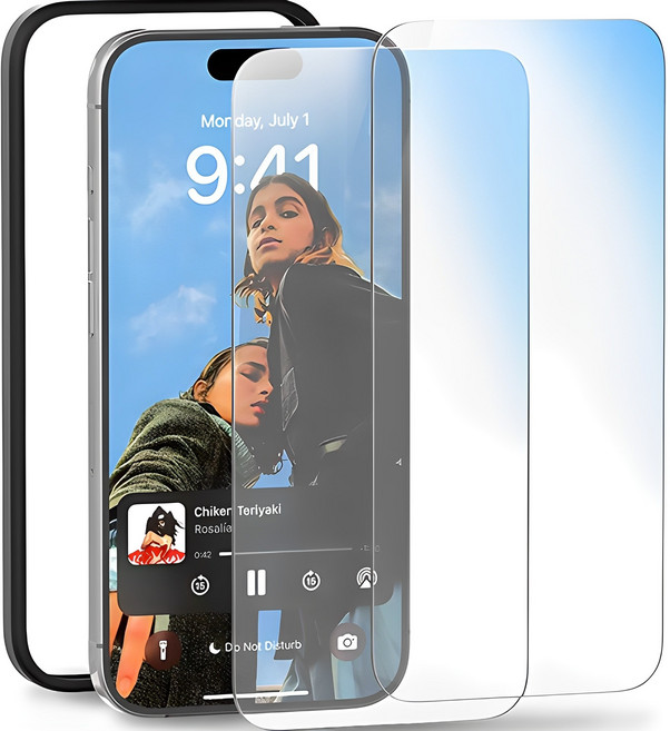 구스페리 강화유리 휴대폰 액정보호필름 2p, 1세트