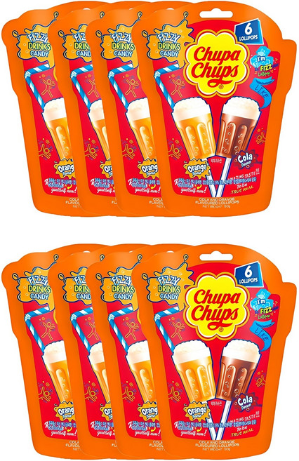 츄파춥스 피즈캔디, 90g, 8개