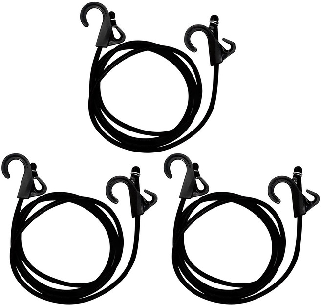 탐사 다용도 고정끈 핸드카트용, 블랙, 3개