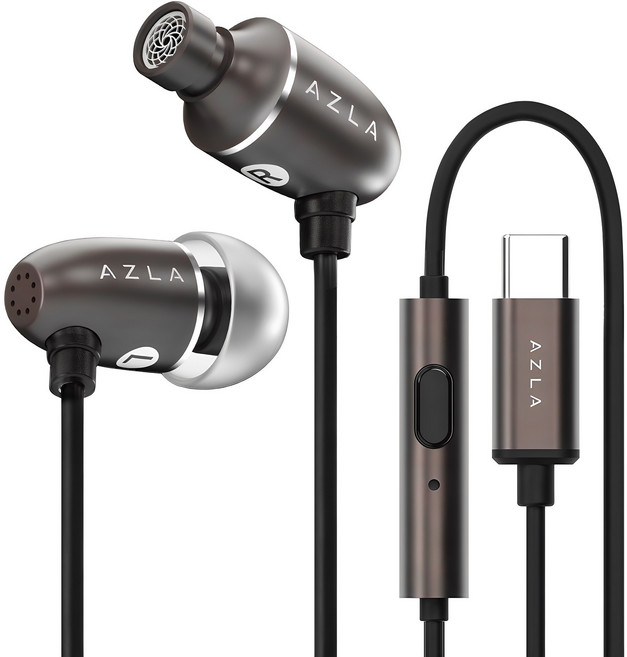 아즈라 DAC 탑재 C타입 유선 이어폰, 건메탈