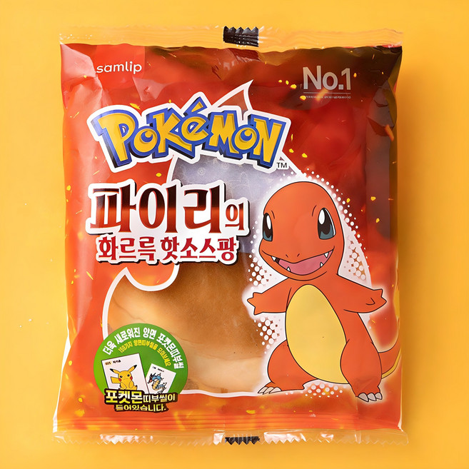 삼립 파이리의 화르륵 핫소스팡, 90g, 1개입, 1개
