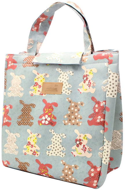 핸디 보온보냉가방 특대, 블루토끼, 1개