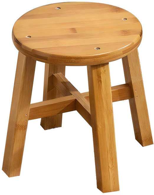 밴프 원목 미니 스툴 원형 240 OD195, 우드, 1개