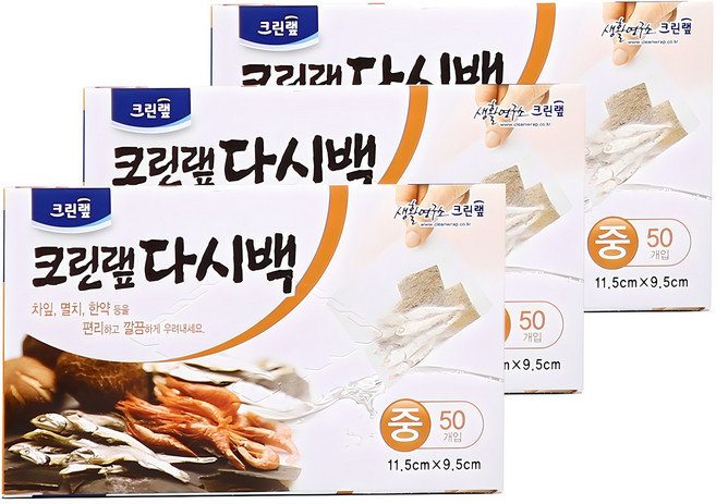 크린랲 크린 다시백 중, 중(M), 50개입, 3개