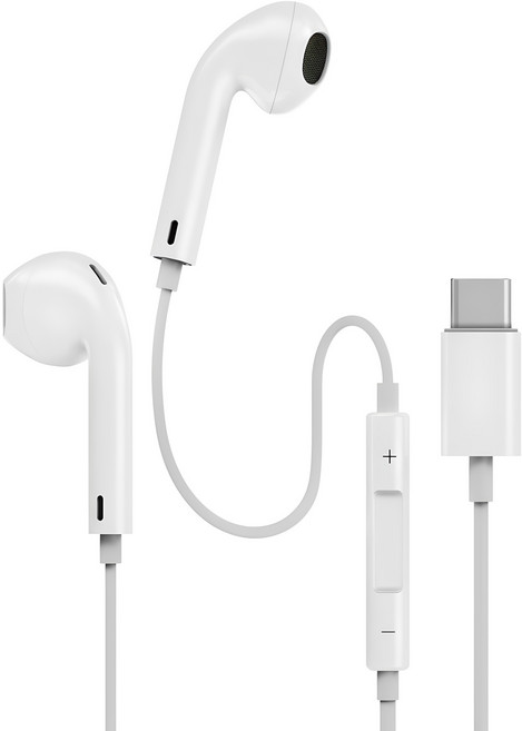 누아트 스테레오 이어팟 유선 이어폰 NATWE - C 화이트