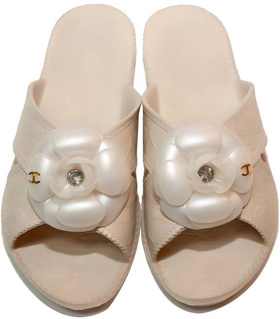 EVA 플라워 거실화, 아이보리, 1개