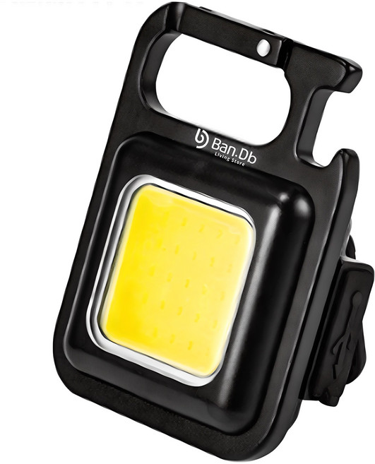 반디비 휴대용 LED 후레쉬 충전식 미니 랜턴 500mAh, 혼합색상, 1개