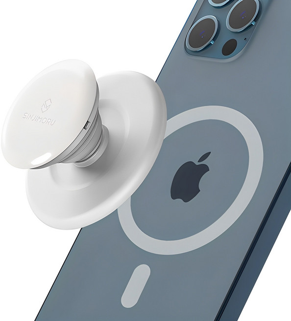 신지모루 M 톡 휴대폰 맥세이프 호환 스마트톡, 화이트, 1개