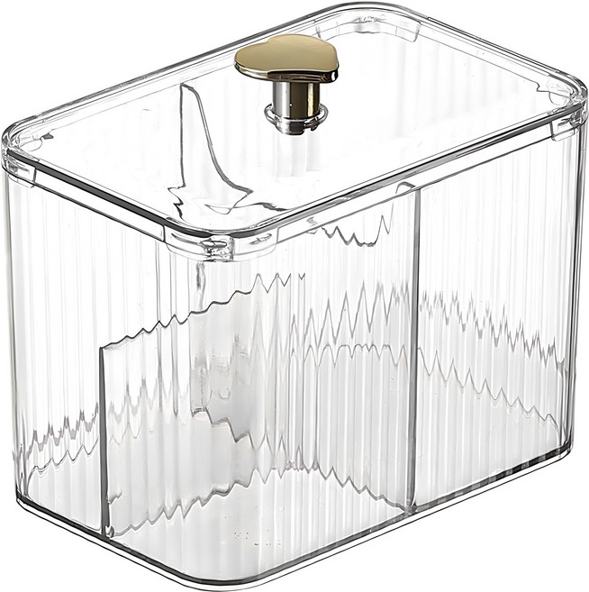 구디푸디 화장품 보관 하트 면봉 정리함, 1개