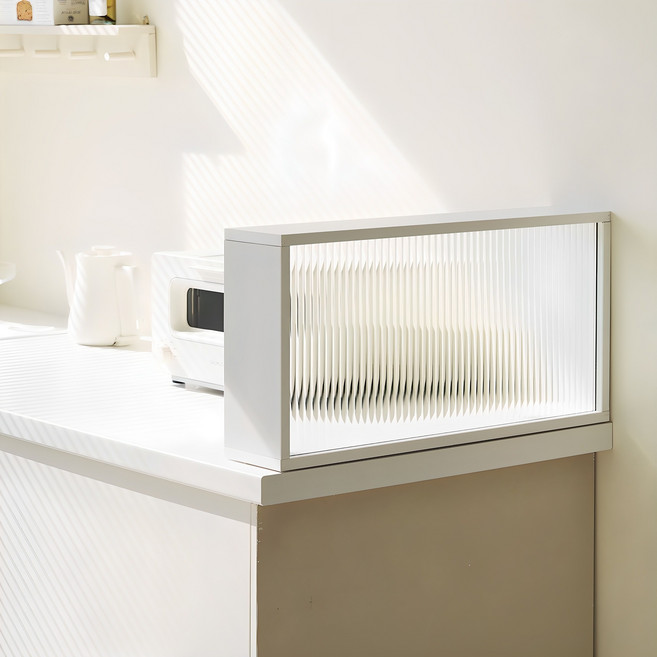 메종드꼼마 몽드 유리파티션 600, 화이트