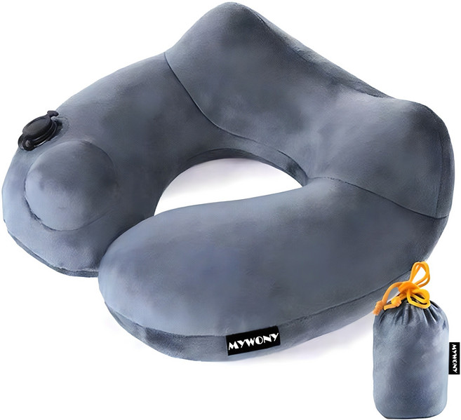 마이워니 비행기 여행용 에어 목베개 목쿠션