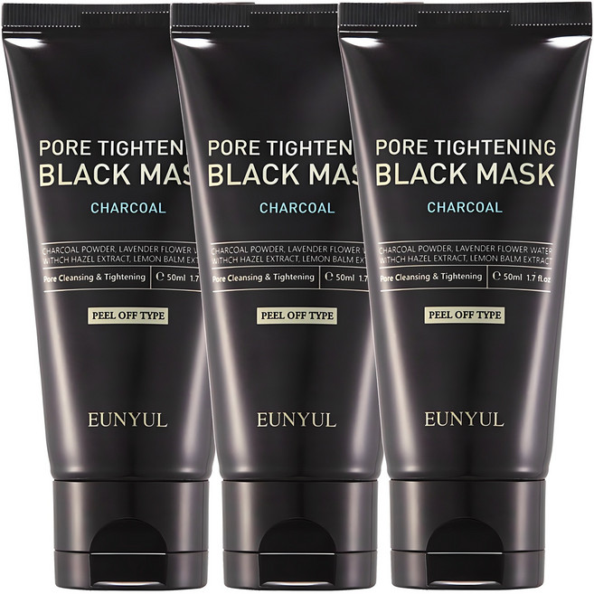 은율 포어 타이트닝 블랙마스크 필오프팩, 1개입, 3개