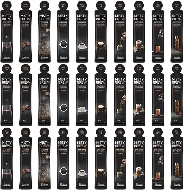 미스티브루 콜롬비아 수프리모 스틱 더치커피, 25ml, 1개입, 30개
