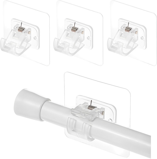 코멧 홈 부착식 압축봉 ABS 브라켓, 4개
