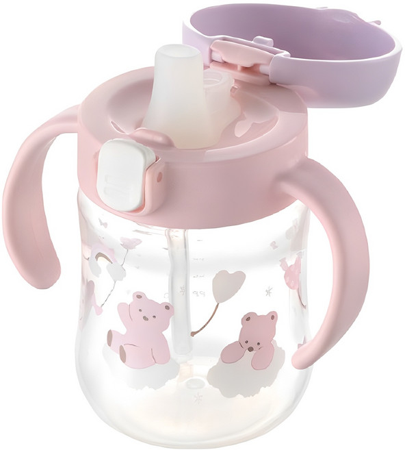 릿첼 TLI SD 스파우트컵, 200ml, 1개, 핑크베어