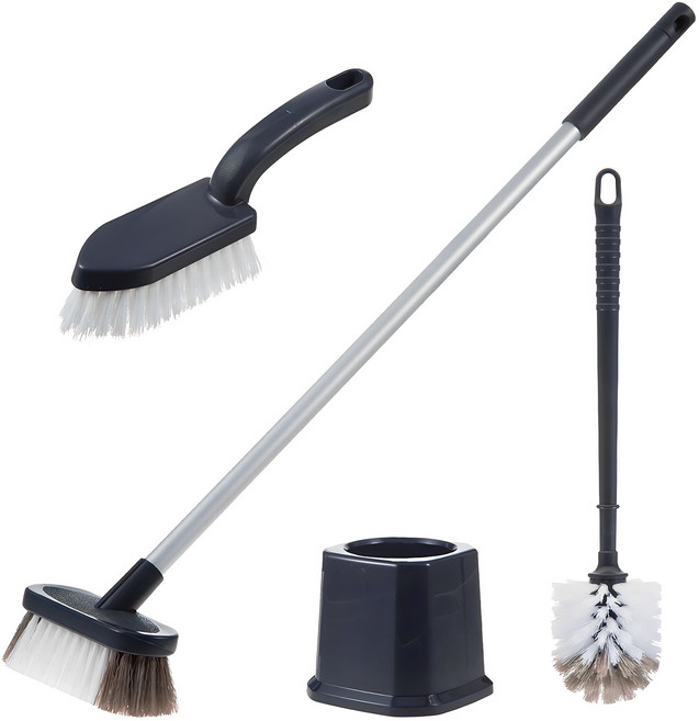 코멧 욕실청소용 브러쉬 3종, 1세트, 혼합색상