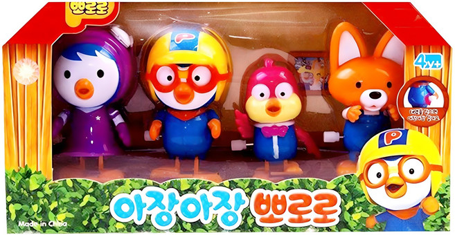 Pororo 淘氣小企鵝 學步玩具4件組, 隨機出貨, 1個