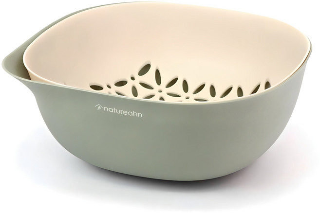 네이처안 과일야채 세척바구니, 그린, 1개