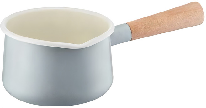 락앤락 인덕션 슈트 멜로우 법랑 밀크팬, 14cm, 스모크그레이, 1개