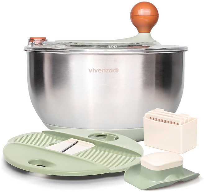 vivenzadi 蔬菜脫水切片機套組, 混色, 1組