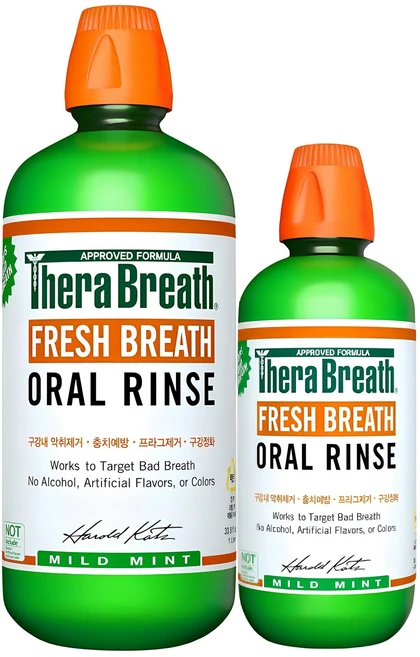 테라브레스 오랄린스 마일드민트 1L + 473ml 세트, 1개 - 쿠팡