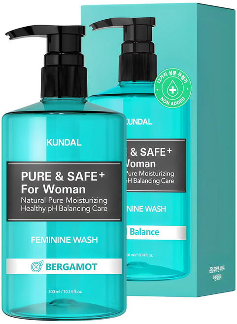 쿤달 퓨어 앤 세이프 여성청결제 베르가못향, 300ml, 1개