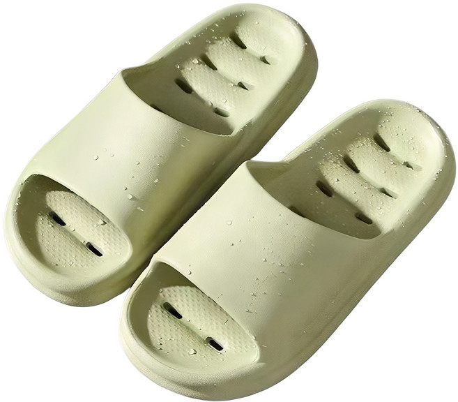 더뉴몰 미끄럼방지 물때 안끼는 화장실 슬리퍼 욕실화, 그린, 1개